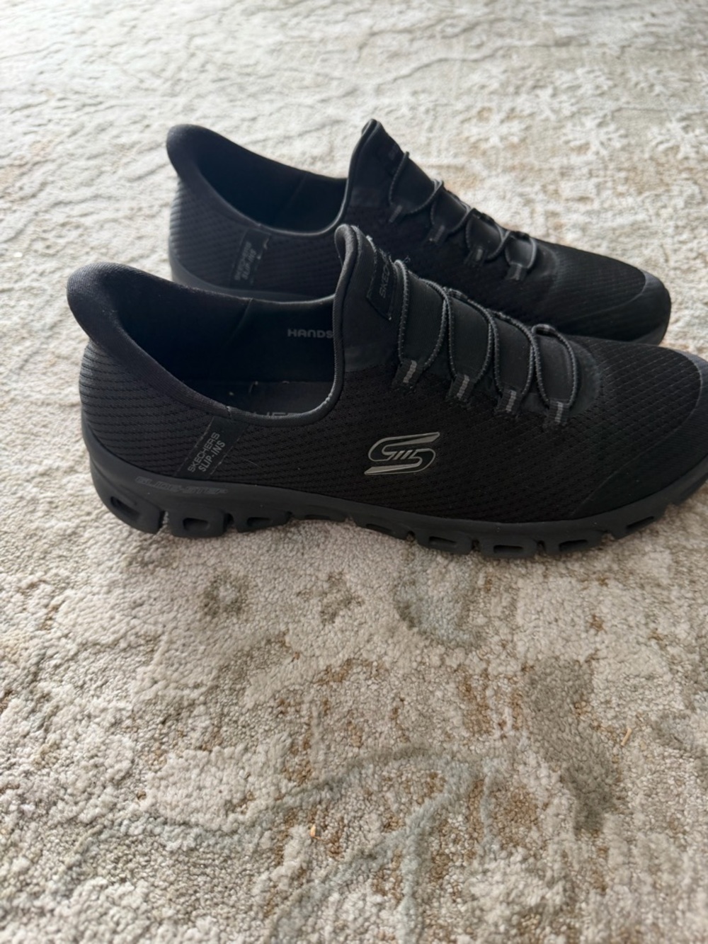 Skechers Men's All-Black Slip-On Athletic Sneakers